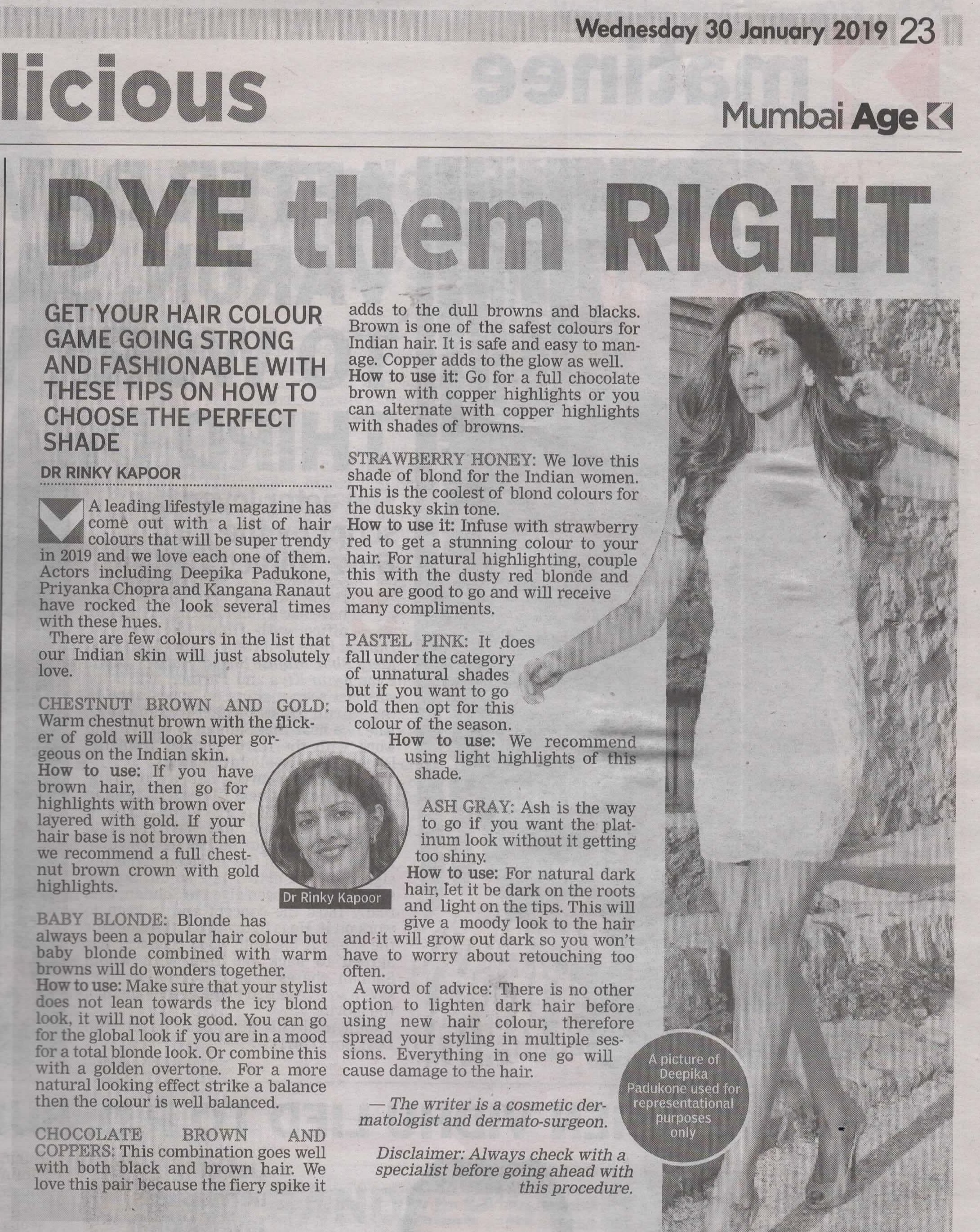 Hair colour game strong - Asian age